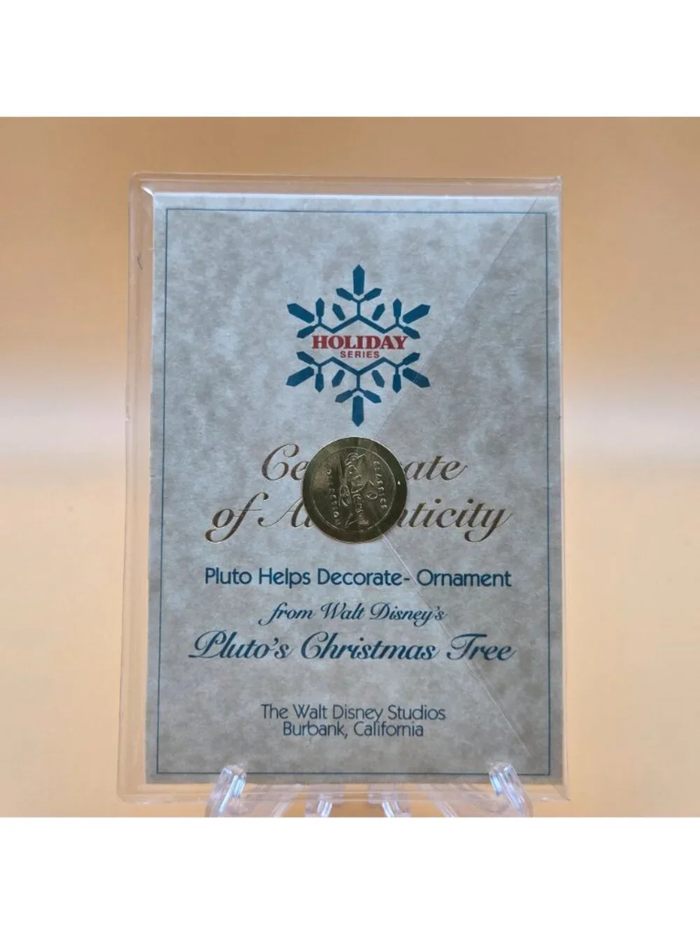 WDCC Pluto's Christmas Tree Pluto Helps Decorate Disney Annual Ornament